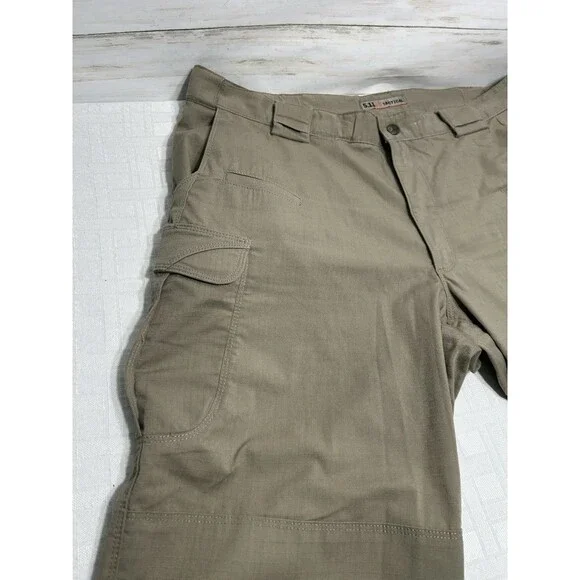 5.11 Tactical Stryke Cargo Pants Mens 40 X 30 Brown Ripstop Canvas Utility Work - Picture 4 of 14